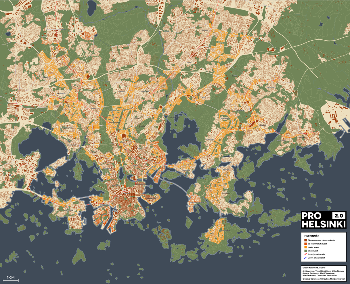 Pro Helsinki 2.0 -varjokaava täyttää 10 vuotta